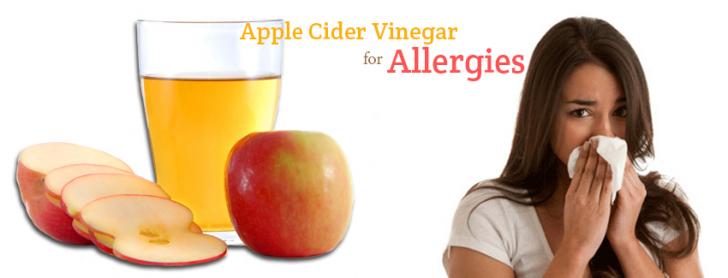 apple cider vinegar for treating allergies