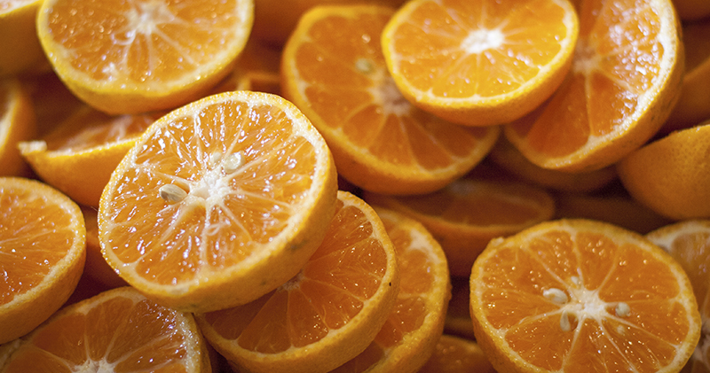 oranges rich with fiber