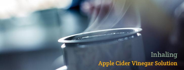 inhaling apple cider vinegar solution
