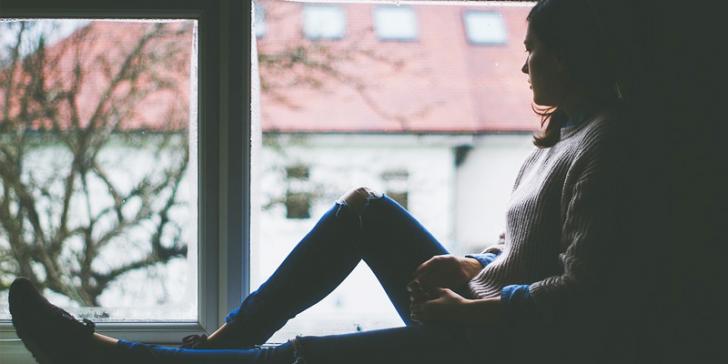 girl sitting in silence
