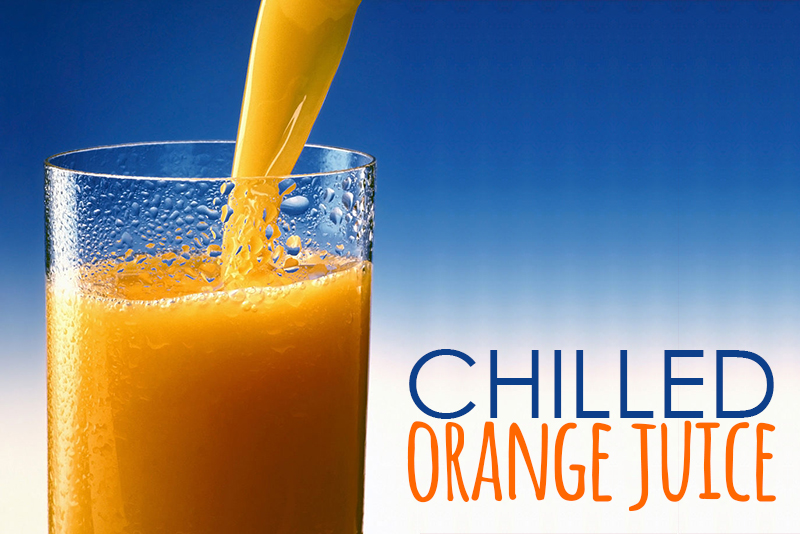 chilled orange juice
