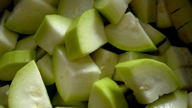 bottle gourd cubes