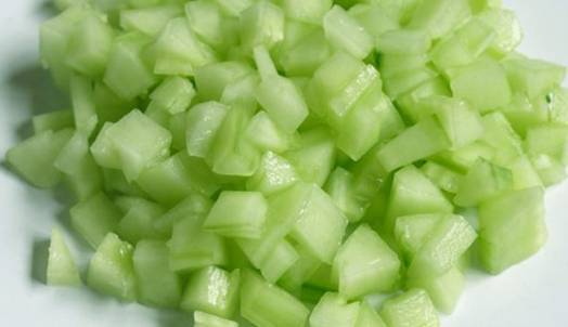 cucumber chunks